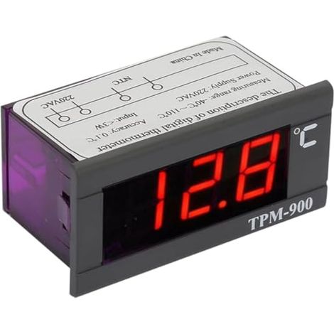 Digital Thermostat Controller TPM‑900 Digital Temperature Controller LED Panel Meter with Sensor Thermostat Controller (1/5)