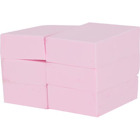 6-teiliges Duschschwamm-Set für Erwachsene und Kinder – Rosa, waschbarer Badeschwamm (1/5)