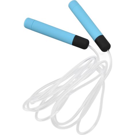 Corde à sauter lumineuse de 2,8 mètres avec poignées antidérapantes en ABS (bleue) (1/5)