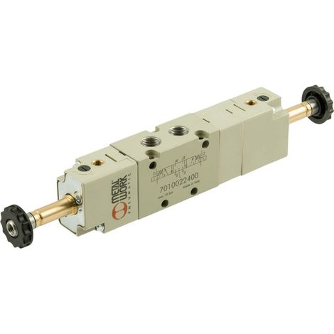 Riegler 5/3-Wegeventil, elektropn., ext. Steuerl., Mitte entlüftet, G 1/8