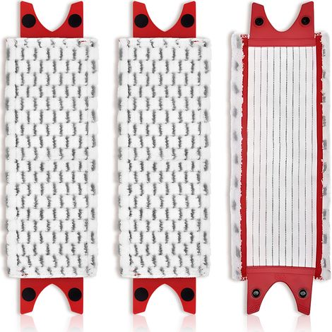 Housse de rechange pour balai Vileda (3 pièces), ensemble de rechange en microfibre pour balais Vileda, facile à installer, balai pour éliminer toutes les taches sur les sols (1/5)