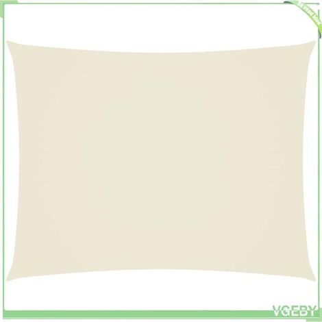 Voile de parasol - FAFEICY - 42299 - Rectangulaire - 4x6 m - Tissu Oxford enduit PU - Protection anti-UV (1/5)