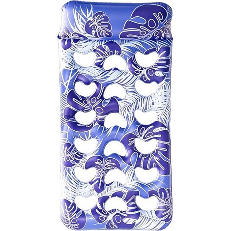 Amaca gonfiabile rinfrescante per piscina, materassino ad aria con centro in rete 180x80 cm, lettino da spiaggia per vacanze al mare. (1/5)