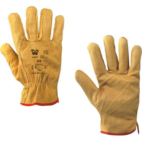 12PAIA GUANTI INVERNALI IN FIORE BOVINA 218 TG. 10