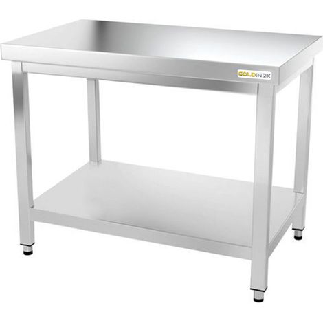 Table de travail en inox 1000 x 700 mm PREMIUM - GOLDINOX (1/4)