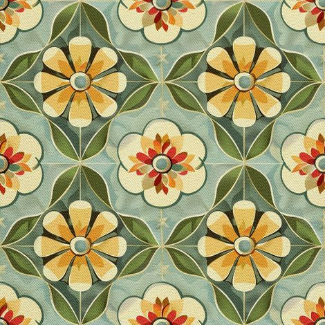 Tela decorativa para exteriores Oxford - Motivo floral I DX5494 (1/5)
