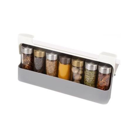 BUNTHAUS Étagère à herbes aromatiques - conception compacte avec protection anti-chute, peut contenir jusqu'à 7 bocaux. (1/5)
