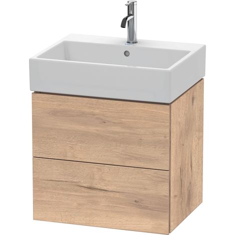 Duravit L-Cube Waschtischunterbau wandhängend, 2 Schubkästen,