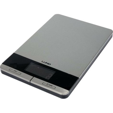 Balanza de cocina LUND con placa de acero inoxidable, hasta 5 kg. (1/5)