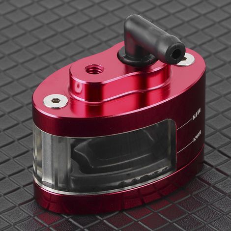 Réservoir d'huile de frein et d'embrayage universel pour cylindre, accessoire moto rouge (1/5)