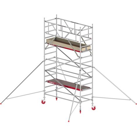 Altrex Fahrgerüst RS Tower 41 PLUS Aluminium ohne Safe-Quick® mit Holz-Plattform 5,20m AH breit 0,90x2,45m