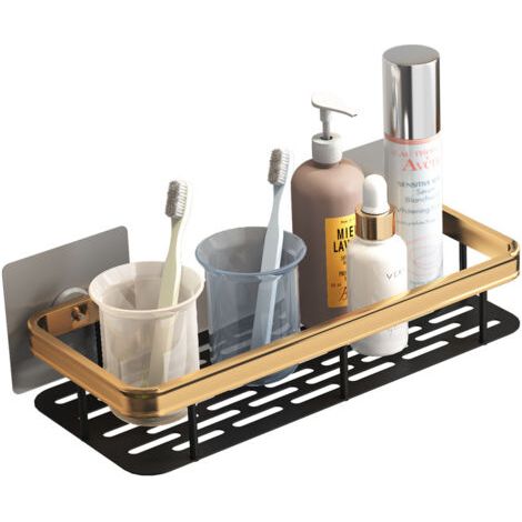 Étagère Douche, Serviteur de Douche Sans Perçage, Paniers Rangement D'organisateur de Douche Mural Support Douche Espace Aluminium Antirouille