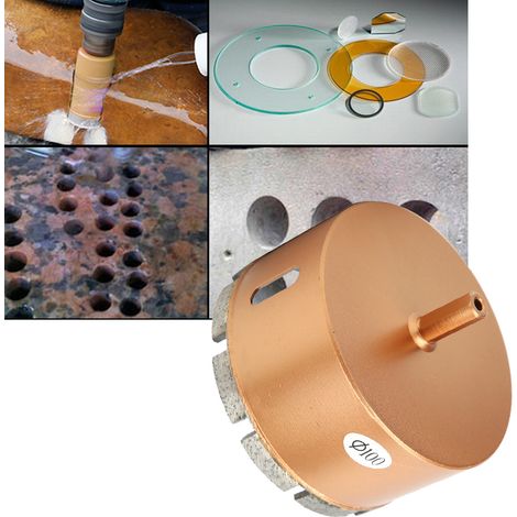 Foret à trouer Scie cloche pour perçage du marbre, granit, brique, carrelage, céramique et béton 100 mm (1/5)