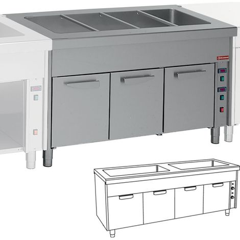 Elément bain marie sur armoire chauff. 2 x 3 GN1/1 - Diamond (1/3)
