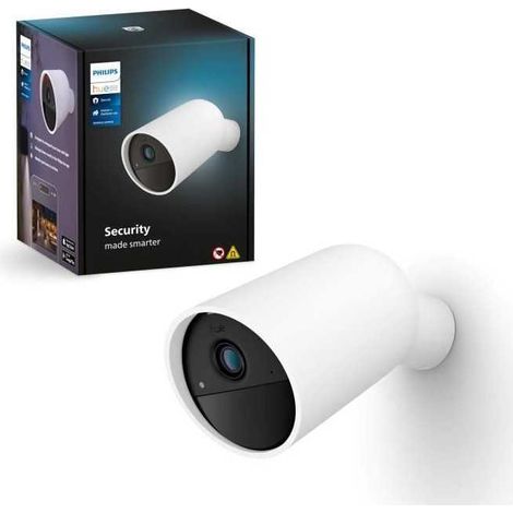 Drahtlose Kamera - Philips Hue - Sicher - HD 1080P - Innen- oder Außenbereich - Steuerung mit einer einzigen App - Weiß (1/3)