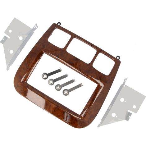 Kit Facade Autoradio FA473 compatible avec Mercedes Classe S W220 - marron