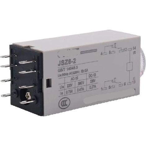 Relais temporisé JSZ6-4 JSZ6-2 H3Y-4 H3Y-2 24 V CC CA 220 1S 5S (1/5)
