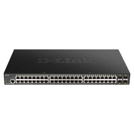 D-Link DGS-1250-52XMP switch Gestionado L3 Energía sobre Ethernet (PoE) Negro