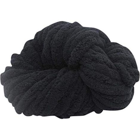 Fil de laine tricoter 250g, Pelote de laine chenille douce, Fil chenille à tricoter, Fil de laine épais pour crochet et tricoter des couvertures, écharpes et chapeaux, Boules de Fil Tressé à la Main (1/2)