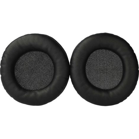 vhbw 2x cuscinetti auricolari di ricambio compatibile con Technics RPDH1200, RP-DH1200 cuffie, headset, poliuretano / gommapiuma nero