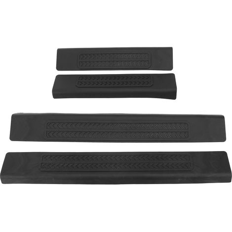 Bandes de Protection de seuil de porte, 4 pièces, Protection contre les rayures, plaque de protection TPE, autocollant de remplacement pour Bronco 2021 – 2024 4 portes (1/5)