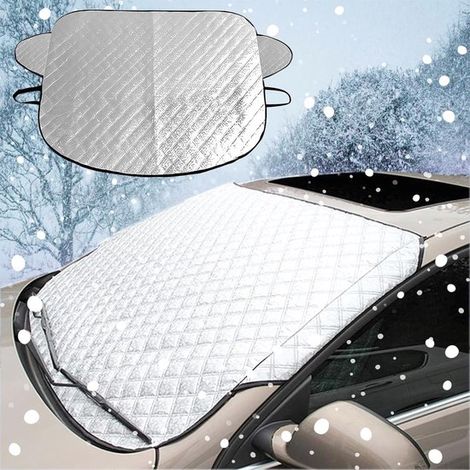 Coperte antigelo - Protezione solare per parabrezza auto, copertura antigelo universale per parabrezza, copertura protettiva antigelo per auto, protezione contro il ghiaccio (147x100 cm) (1/2)