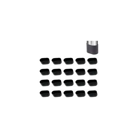 Patins Ovale de Pieds de Chaise, Protection pour Pieds de Chaise, Dimensions 30x15mm, Ensemble de 30 Pièces, Antidérapants et Anti-Bruit, Idéal pour Meubles de Bureau et de Jardin (1/5)