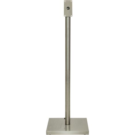 Ensemble pied + socle carré pour porte-menu LED - acier inoxydable, 125 cm - Securit (1/3)
