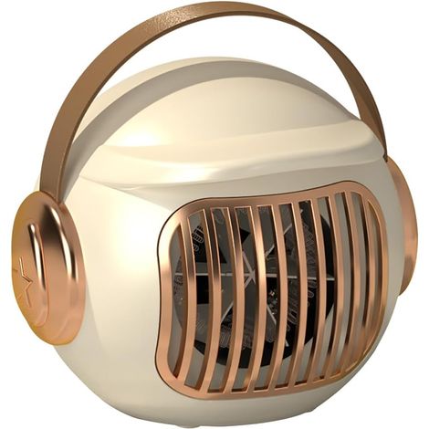 Raumheizer, Tragbarer Schreibtischheizer, 400W Mini-Zeltheizer für Camping (Innenbereich), Mit Kippschutz, Leichtgewicht (Cremeweiß) (1/5)