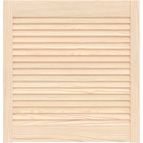 Maison Exclusive - Porte d'armoire à persiennes 61,5x59,4 cm bois de pin massif (1/5)