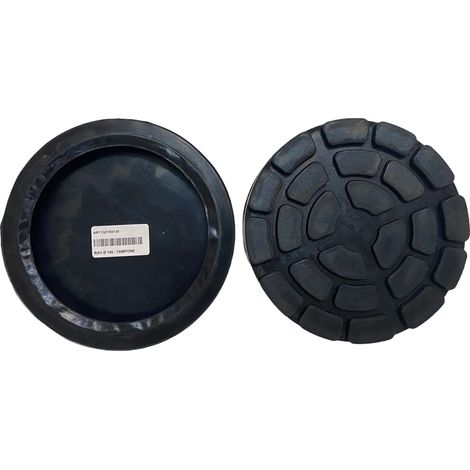 TAMPONE A CUFFIA GOMMA TONDO PONTE SOLLEVATORE RAVAGLIOLI Ø150mm (1/2)