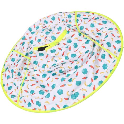 Tondeuse à cheveux réutilisable pour enfants, vert clair, 60,00 x 60,00 x 0,10 cm, pratique pour le rangement des cheveux, 1 ensemble. (1/5)
