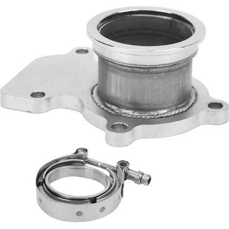 Satz mit 2 V-Band 5-Loch-Flanschadaptern für Cummins Holset WH1C HX35 HX35W HX40 Turbolader, hochfester Stahlersatz. (1/5)