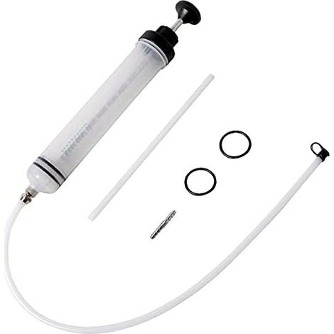 Seringue d'aspiration d'huile, Pompe d'extraction de Liquide Frein Vidange d'huile Automobile avec Tuyau, -500cc 500cc - (1/5)