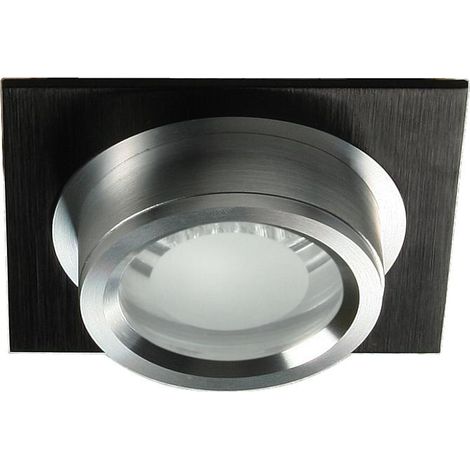 Spot encastré carré noir/satiné MR16 50W SC-02 Candellux (1/2)
