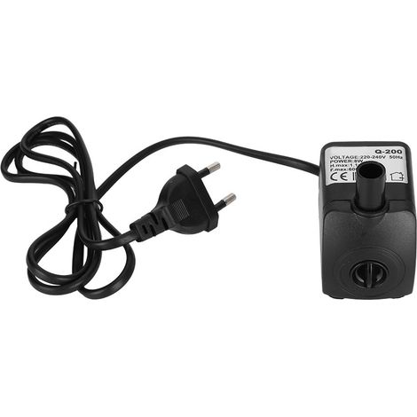 Eosnow Pompe à eau Submersible pour Aquarium 8W, aspiration de fond pour Aquarium, faible Filtration, prise 220 à 240V, prise ue (1/5)