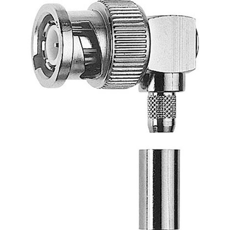Telegärtner 100023340 100023340 Connecteur BNC mâle, coudé 50 Ω 1 pc(s) Y888451 (1/3)