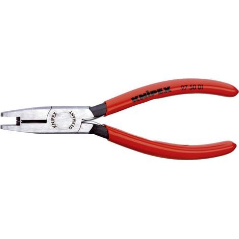 Knipex – Pince à sertir cosse pour connecteurs Scotchlok 0.4 à 1.1 mm² – Acier au vanadium poli – Contact en U pour connexion fiable - C91329