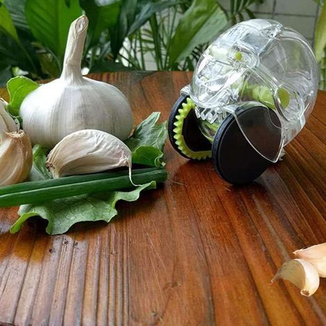 Knoblauchpresse, Knoblauchschneider, manuelle Knoblauchmühle, praktisch für Knoblauch, Küchenutensilien (1/4)