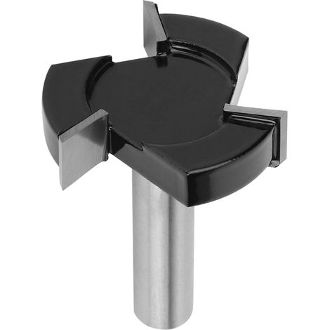 Fraise De Fraisage Type T Trois Lames - Acier Carbone Et Alliage YG6 - Pour Rainurage Bois - 12 X 1/2 Pouces (1/5)