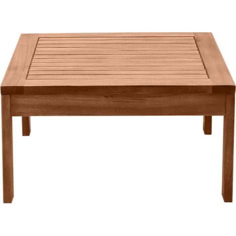 Quadratischer Garten-Couchtisch aus Massivholz B60 cm SALVADOR