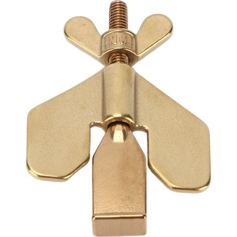 Verrou de porte doré robuste et lourd, bloque-porte portable pour hôtel, maison, sécurité féminine, dispositif anti-intrusion solide. (1/5)