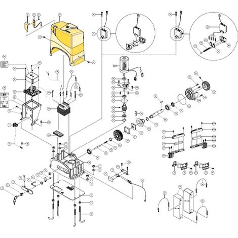 fadini pièce détachée capot complet avec lumière moteur junior 624 624123 (1/3)