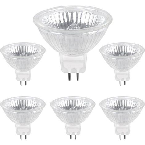 Ampoule Halogene GU5.3 50W 220V, 680lm Blanc Chaud 2700K Dimmable, Ampoule Spot Halogène MR16, pack de 6 (1/5)