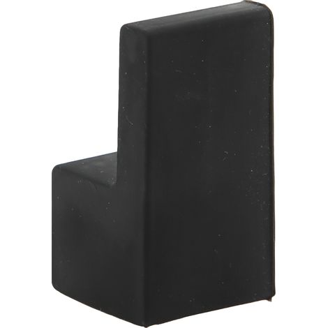Set mit 10 Silikon-Eckenschützern in H-Form, Maße 2,5 x 2,5 x 4,7 cm, sicher und flexibel für Möbelecken, in Schwarz, ideal für Babymöbel. (1/5)
