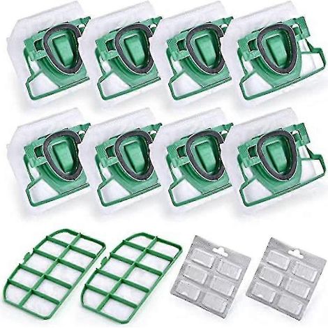 Pièces détachées KINCJON Vk200 Fp200 pour aspirateur Vorwerk Kobold : sac de rechange, filtre, 8 sacs Vk200 + 2 filtres HEPA + 12 parfums (haoyi-YUHAO) (1/5)