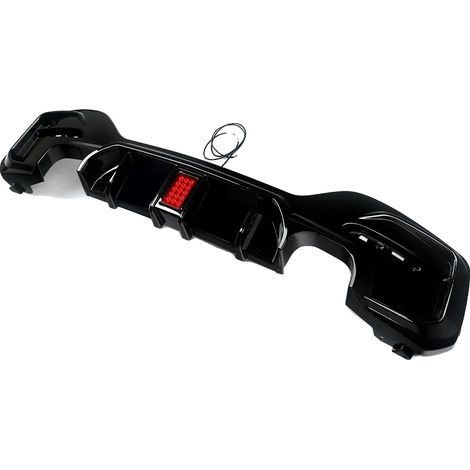 Diffuseur arrière, haute qualité ABS, installation facile, compatible avec BMW, noir brillant