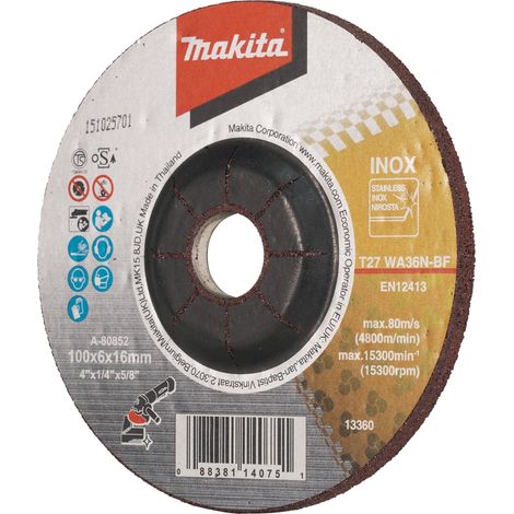 LAME CIRCULAIRE POUR ACIER INOXYDABLE 100X16 MM MAKITA 01-59-029