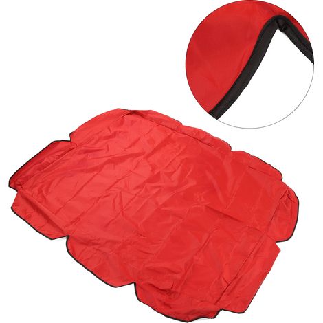 Auvent de balancelle en tissu Oxford 210D argenté, imperméable et résistant aux UV, pour chaise de jardin ou terrasse, 142 x 120 x 18 cm, rouge (1/5)