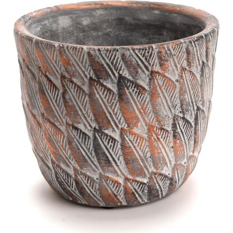 Amadeus - Cache pot feuille Campagne petit modèle (1/3)